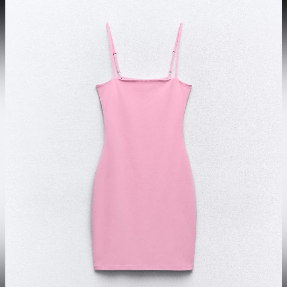Zara Mini Fitted Pink Dress